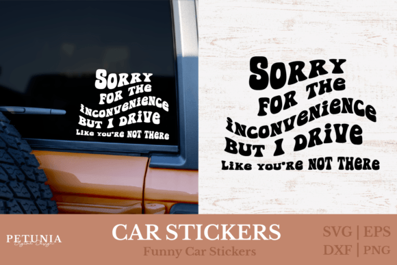 Car Stickers SVG for Crafts and Graphics