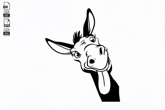 Donkey Svg for Graphics and Crafts