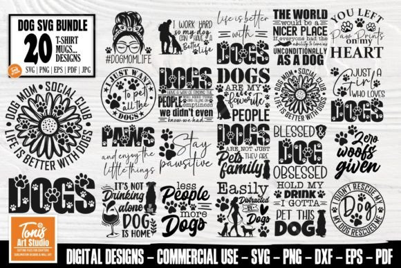 Fun Dog SVG Bundle for Crafts and Graphics