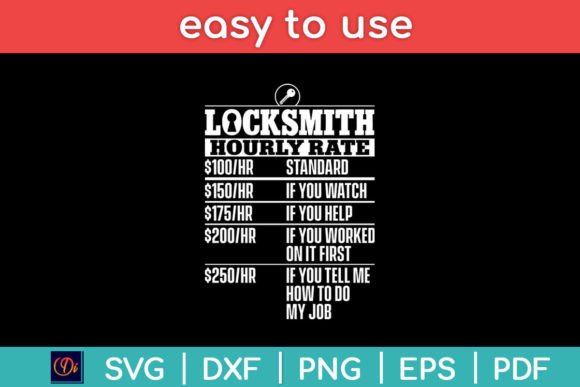 Locksmith Hourly Rate Graphics for Local Business Branding