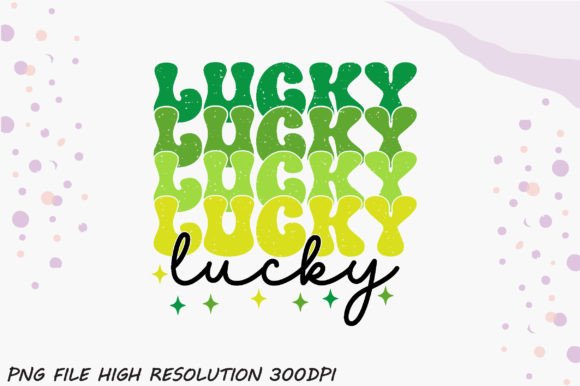 Lucky Sublimation PNG for Graphics and Crafts