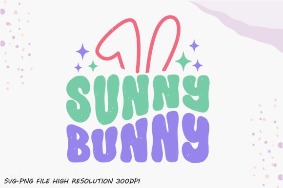 Sunny Bunny Retro Graphics for Crafts