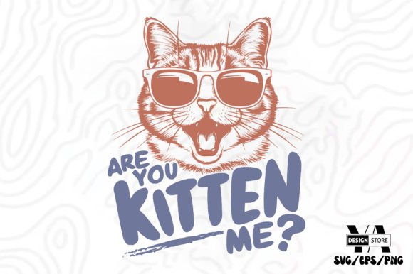 Vintage Funny Cat Graphics for Crafts